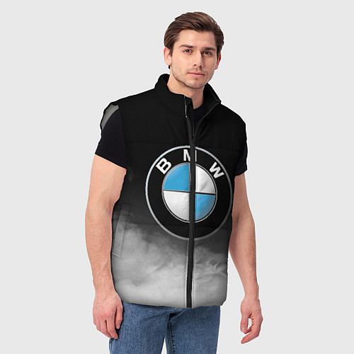 Мужской жилет BMW / 3D-Светло-серый – фото 3