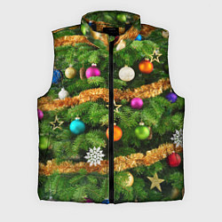 Мужской жилет Живая новогодняя ёлка