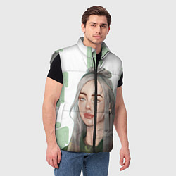 Мужской жилет Billie Eilish, цвет: 3D-светло-серый — фото 2
