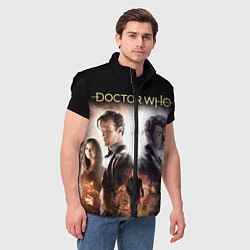 Мужской жилет Доктор Кто, цвет: 3D-черный — фото 2