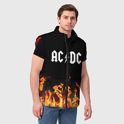 Мужской жилет AC DC, цвет: 3D-красный — фото 2