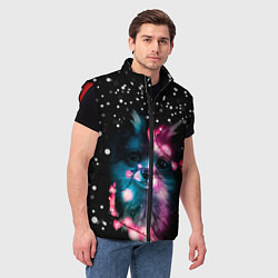 Мужской жилет ЛИСЁНОК НОВОГОДНИЙ, цвет: 3D-красный — фото 2