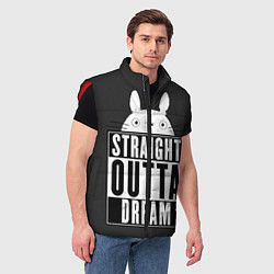 Мужской жилет Тоторо Straight outta dream, цвет: 3D-красный — фото 2