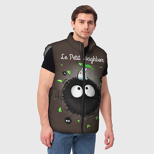 Мужской жилет My Neighbor Totoro / 3D-Светло-серый – фото 3