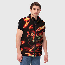Мужской жилет KIMETSU NO YAIBA, цвет: 3D-черный — фото 2