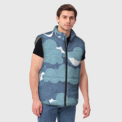 Мужской жилет Небо над Китаем, цвет: 3D-светло-серый — фото 2
