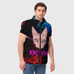 Мужской жилет Кис-Кис, цвет: 3D-красный — фото 2