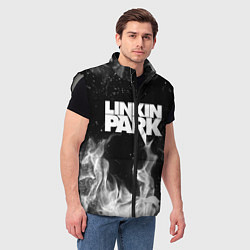 Мужской жилет LINKIN PARK, цвет: 3D-светло-серый — фото 2