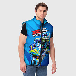 Мужской жилет Suzuki MotoGP, цвет: 3D-светло-серый — фото 2