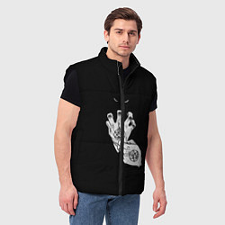 Мужской жилет Выжигющий Искру, цвет: 3D-черный — фото 2