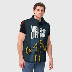 Мужской жилет Wheight lifting, цвет: 3D-красный — фото 2