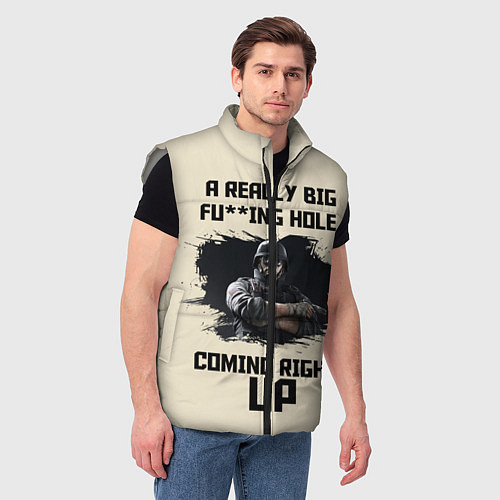 Мужской жилет Rainbow Six Siege / 3D-Светло-серый – фото 3