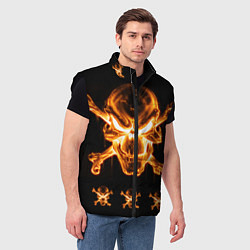 Мужской жилет Черепа, цвет: 3D-черный — фото 2
