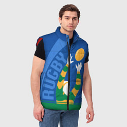 Мужской жилет Регби, цвет: 3D-красный — фото 2