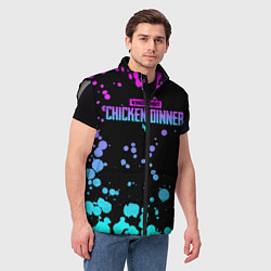 Мужской жилет Chicken Dinner, цвет: 3D-светло-серый — фото 2