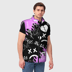 Мужской жилет LIL PEEP, цвет: 3D-светло-серый — фото 2