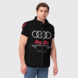 Мужской жилет AUDI, цвет: 3D-красный — фото 2