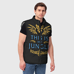 Мужской жилет This is my Jungle, цвет: 3D-светло-серый — фото 2