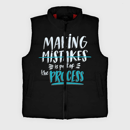 Мужской жилет Ошибки - часть прогресса / 3D-Красный – фото 1