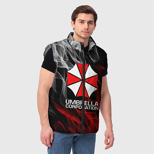 Мужской жилет UMBRELLA CORP / 3D-Светло-серый – фото 3