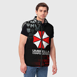 Мужской жилет RESIDENT EVIL UMBRELLA CORP, цвет: 3D-светло-серый — фото 2