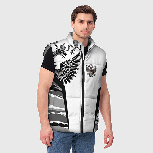 Мужской жилет Камуфляж Россия / 3D-Светло-серый – фото 3