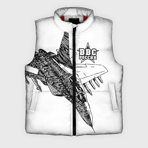 Мужской жилет ВВС России / 3D-Красный – фото 1