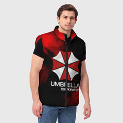 Мужской жилет UMBRELLA CORP, цвет: 3D-красный — фото 2