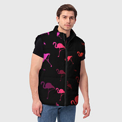 Мужской жилет Фламинго, цвет: 3D-черный — фото 2