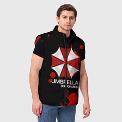 Мужской жилет UMBRELLA CORP, цвет: 3D-красный — фото 2