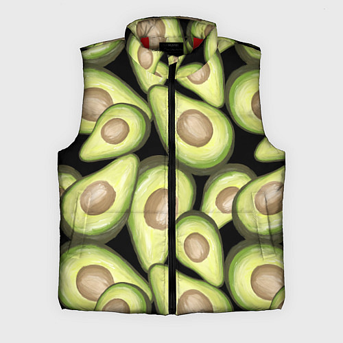 Мужской жилет Avocado background / 3D-Красный – фото 1