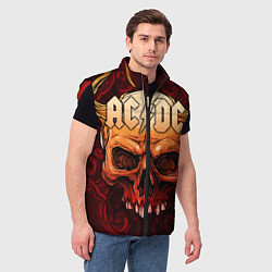 Мужской жилет ACDC, цвет: 3D-красный — фото 2