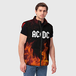Мужской жилет AC DC, цвет: 3D-красный — фото 2