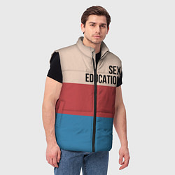 Мужской жилет Половое воспитание, цвет: 3D-черный — фото 2
