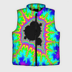 Мужской жилет Фрактальная кислотная черная дыра - множество Манд