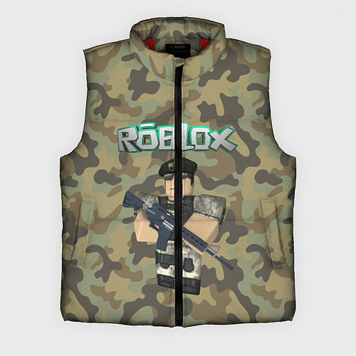 Мужской жилет Roblox 23 February Camouflage / 3D-Красный – фото 1