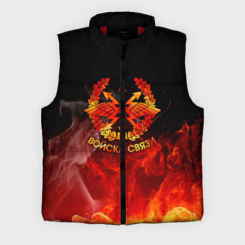 Мужской жилет Войска связи / 3D-Красный – фото 1