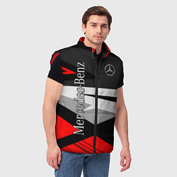 Мужской жилет Mercedes-Benz, цвет: 3D-красный — фото 2