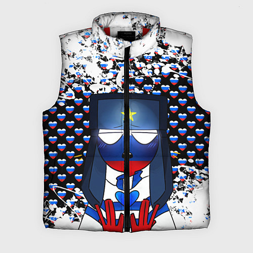 Мужской жилет CountryHumans / 3D-Красный – фото 1