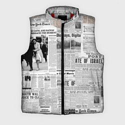 Мужской жилет Газета Newspaper