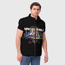 Мужской жилет Undertale, цвет: 3D-черный — фото 2