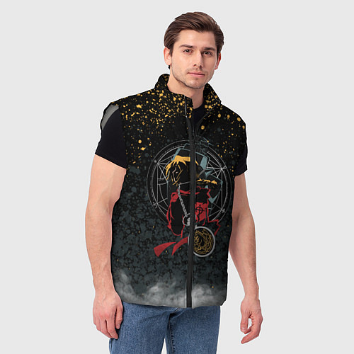 Мужской жилет Стальной алхимик / 3D-Светло-серый – фото 3