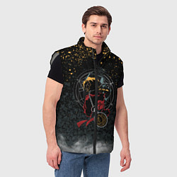 Мужской жилет Стальной алхимик, цвет: 3D-светло-серый — фото 2