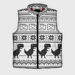 Мужской жилет Свитер с T-rex'ами
