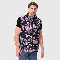 Мужской жилет Сакура, цвет: 3D-черный — фото 2