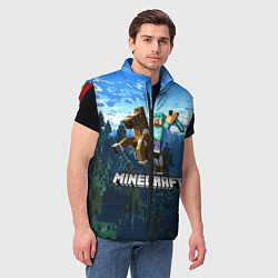 Мужской жилет Minecraft Майнкрафт, цвет: 3D-красный — фото 2