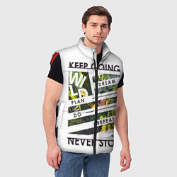 Мужской жилет Off-White: Keep Going, цвет: 3D-красный — фото 2