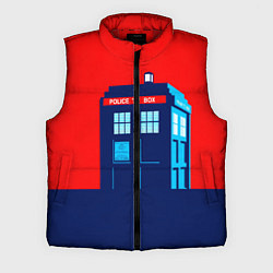 Мужской жилет IN TARDIS WE TRUST, цвет: 3D-красный