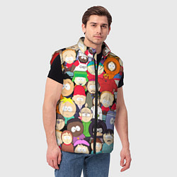 Мужской жилет South Park персонажи, цвет: 3D-красный — фото 2