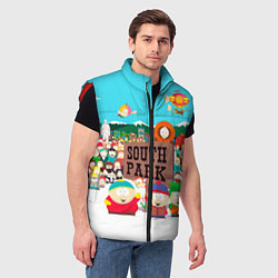 Мужской жилет South Park, цвет: 3D-красный — фото 2